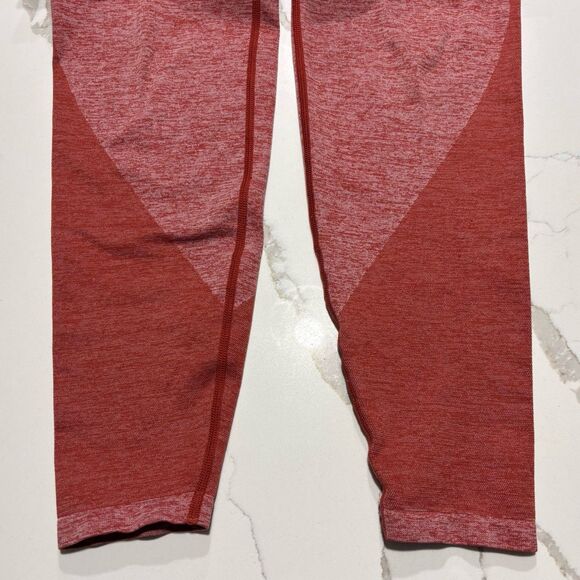 PINK Victoria’s Secret High-Waisted Seamless Yoga Leggings Rust Orange Medium - Picture 7 of 12